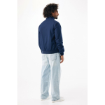 Veste urbaine unisexe avec zip et doublure 95 g/m² Iqoniq Odin couleur bleu marine troisième vue avec modèle
