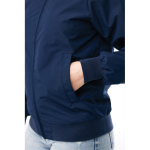 Veste urbaine unisexe avec zip et doublure 95 g/m² Iqoniq Odin couleur bleu marine