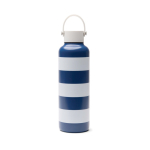 Gourde isotherme anti-fuite avec design plage et anse 600 ml couleur bleu marine