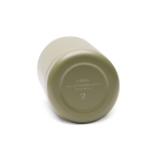 Gourde isotherme en acier inoxydable recyclé avec cordon 400 ml couleur vert cinquième vue