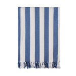 Serviette hammam familiale en coton recyclé 200 g/m² 180 x 180 cm couleur bleu