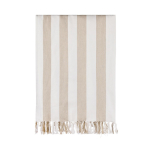 Serviette hammam familiale en coton recyclé 200 g/m² 180 x 180 cm couleur beige