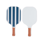 Jeu de pickleball avec raquettes en bois et balle couleur bleu marine deuxième vue