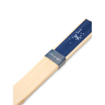 Éventail portable en bambou avec le message « Out of the office » couleur bleu marine troisième vue