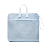 Chaise de plage portable pliable en polyester avec 6 inclinaisons couleur bleu ciel