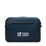 Sac à dos 2-en-1 en polyester recyclé pour ordinateur portable 15” couleur bleu marine avec zone d'impression