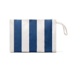 Pochette organisatrice en coton recyclé avec fermeture éclair 390 g/m² couleur bleu marine