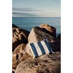 Pochette organisatrice en coton recyclé avec fermeture éclair 390 g/m² couleur bleu marine vue d'ambiance