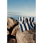 Pochette organisatrice en coton recyclé avec fermeture éclair 390 g/m² couleur bleu marine vue d'ambience 3