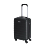 Valise cabine 4 roues avec serrure à code et coque en plastique couleur noir première vue