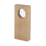Plaque trophée octogonale en bois et verre pour distinctions deuxième vue