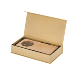 Plaque trophée octogonale en bois et verre pour distinctions  troisième vue