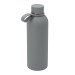 Gourde en acier inoxydable avec anse en silicone 750 ml couleur gris première vue