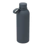 Gourde en acier inoxydable avec anse en silicone 750 ml couleur bleu marine première vue