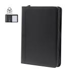 Pochette A4 zippée avec compartiments en cuir synthétique