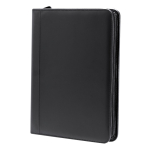 Pochette A4 zippée avec compartiments en cuir synthétique deuxième vue