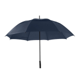 Parapluie de golf avec housse et baleines en fibre de verre Ø 130 cm couleur bleu marine première vue