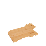 Planche à découper en bambou compacte en forme de vache vue principale