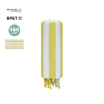 Serviette paréo bicolore en coton recyclé avec franges 180 g/m²