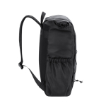 Sac à dos roll-top en RPET avec double fermeture et poche pour PC 15” quatrième vue