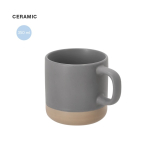 Tasse en céramique finition mate avec base non émaillée 350 ml