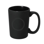 Tasse en céramique finition mate et marquage brillant 400 ml couleur noir première vue