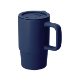 Tasse à emporter en céramique avec couvercle coulissant et mate 430 ml deuxième vue