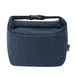 Sac isotherme en plastique recyclé avec boucle et isolant couleur bleu marine première vue