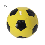 Ballon de football taille 5 en similicuir, bicolore avec pentagones