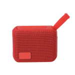 Petite enceinte stéréo portable avec poignée de transport 5 W couleur rouge première vue