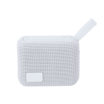 Petite enceinte stéréo portable avec poignée de transport 5 W couleur blanc première vue
