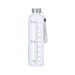 Gourde de sport en plastique sans BPA avec repère d’hydratation 1 L couleur transparent première vue