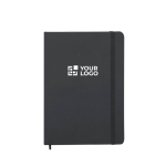 Carnet A5 à couverture rigide en similicuir avec pages à points vue principale