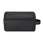 Trousse multi-usages avec anse en cuir synthétique et poche avant couleur noir première vue