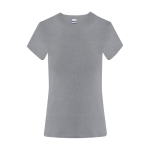 T-shirt femme en coton manches courtes 150 g/m² couleur gris première vue