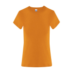 T-shirt femme en coton manches courtes 150 g/m² couleur orange première vue