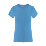 T-shirt femme en coton manches courtes 150 g/m² couleur turquoise première vue