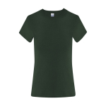 T-shirt femme en coton manches courtes 150 g/m² couleur vert bouteille première vue