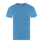 T-shirt enfant en coton jersey simple manches courtes 150 g/m² couleur turquoise première vue