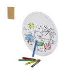 Frisbee enfant en tissu non tissé avec zone à colorier