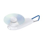 Ventilateur portable avec lampe torche LED et mousqueton de transport cinquième vue