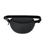 Sac banane en similicuir avec fermeture éclair et sangle réglable couleur noir première vue