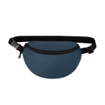 Sac banane en similicuir avec fermeture éclair et sangle réglable couleur bleu marine première vue