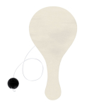 Set de raquettes en bois avec balle à colorier et crayons de cire quatrième vue