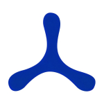 Frisbee original à 3 pales, flexible et léger en caoutchouc souple couleur bleu première vue