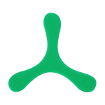 Frisbee original à 3 pales, flexible et léger en caoutchouc souple couleur vert première vue