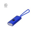 Lampe torche en aluminium recyclé avec 3 LED et poignée en silicone