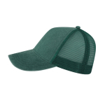 Casquette 5 panneaux effet délavé avec maille respirante ajustable troisième vue
