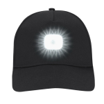 Casquette 5 panneaux en polyester avec lampe 4 LED amovible 200 mAh deuxième vue