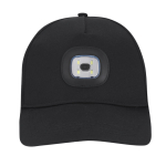 Casquette 5 panneaux en polyester avec lampe 4 LED amovible 200 mAh  troisième vue